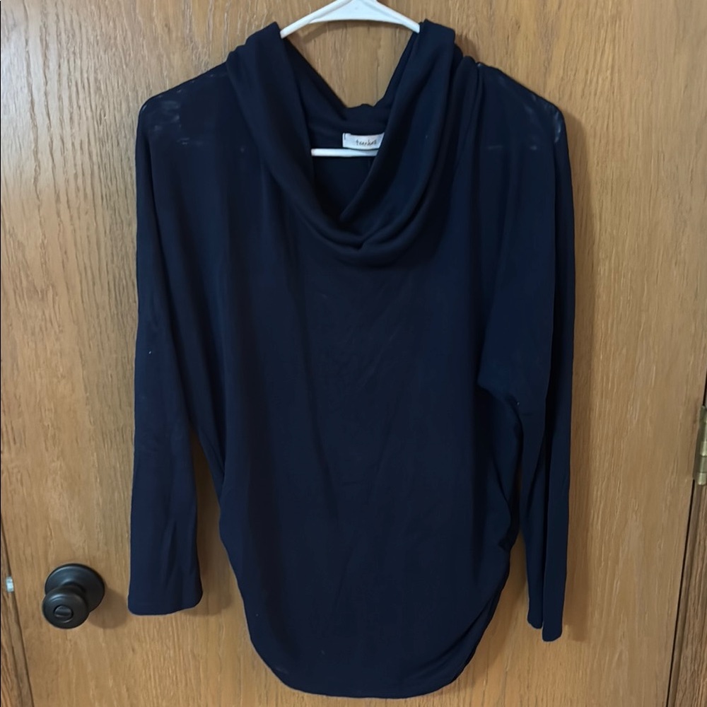 TeenBell Navy Cowl Neck Sweater